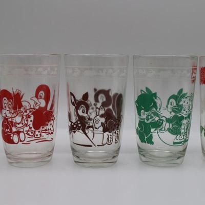 Vintage Swanky Swigs Glass Kiddie Cups