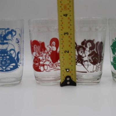 Vintage Swanky Swigs Glass Kiddie Cups