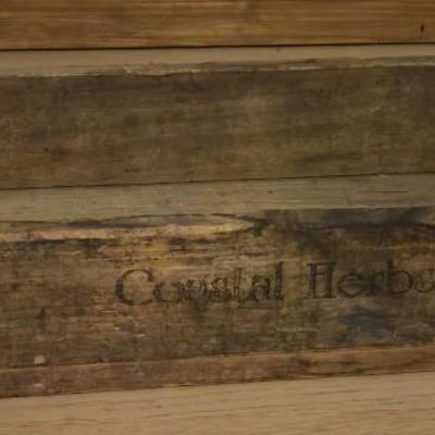 Antique Coastal Herbs Rosemary Crate