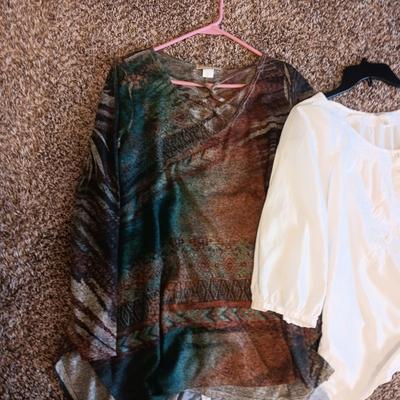 LADIES SHIRTS AND CARDIGANS (L - XL)