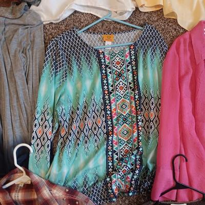 LADIES SHIRTS AND CARDIGANS (L - XL)