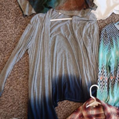 LADIES SHIRTS AND CARDIGANS (L - XL)