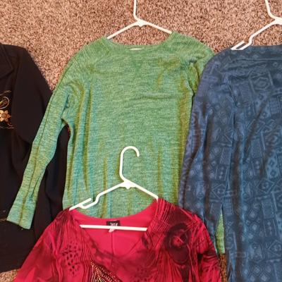 LADIES SHIRTS AND CARDIGANS (L - XL)