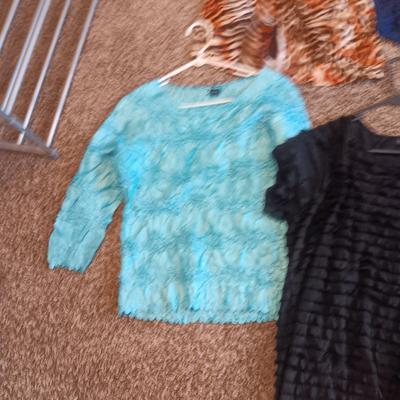 LADIES DRESSES, SKIRTS, SHIRTS, CARDIGANS AND SCARVES (L - XL)