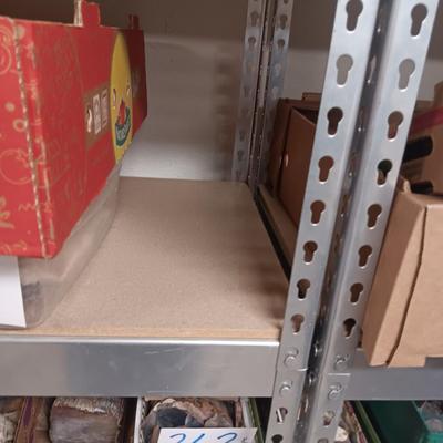 HEAVY DUTY STORAGE SHELF WITH WOOD SHELVES