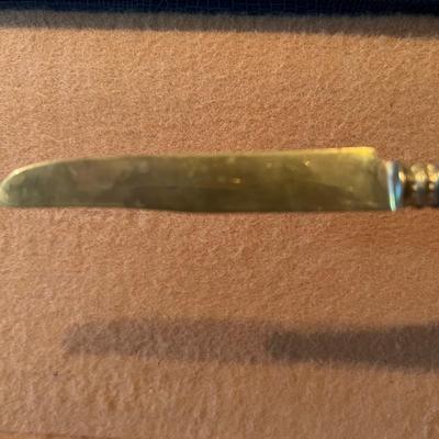 Set of Twelve Bronze/Bakelite Knives & Forks W/Case (GB-RG)