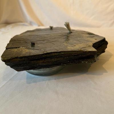 Unique Slate Oil Lamp (GB-RG)