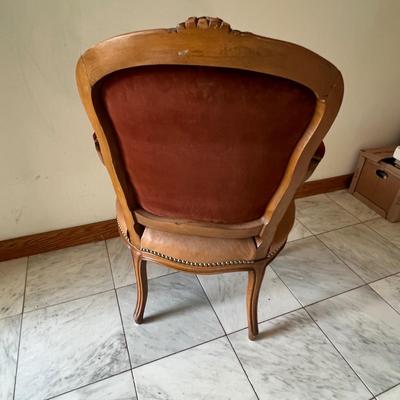 French Provincial Louis XV Style Armchair (GB-RG)