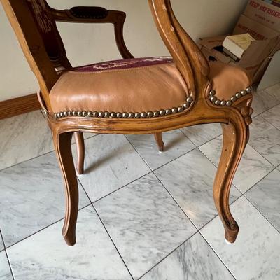French Provincial Louis XV Style Armchair (GB-RG)