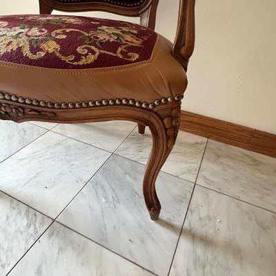 French Provincial Louis XV Style Armchair (GB-RG)