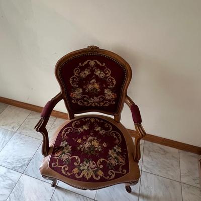 French Provincial Louis XV Style Armchair (GB-RG)