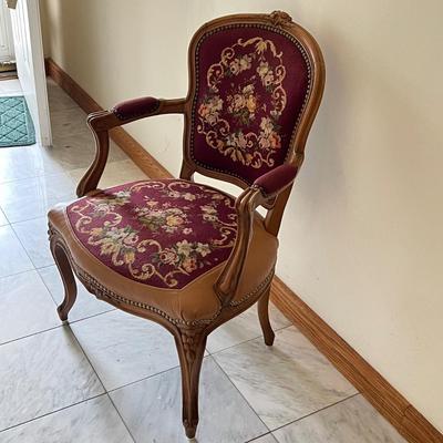 French Provincial Louis XV Style Armchair (GB-RG)