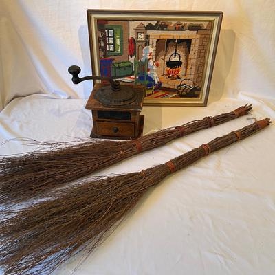 Hand-Crank Coffee Grinder, Rustic Twig Brooms & More (GB-RG)