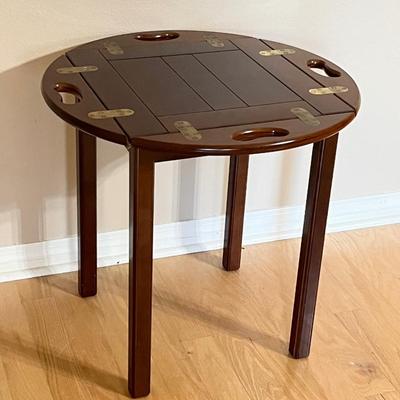Solid Wood Butlers Tray Side Table