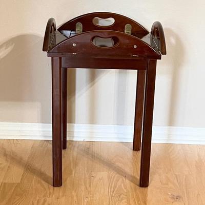 Solid Wood Butlers Tray Side Table