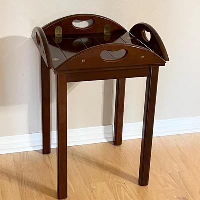 Solid Wood Butlers Tray Side Table