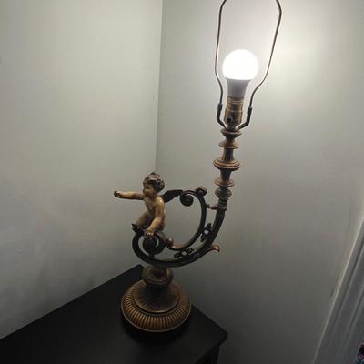 Pair of Cherub Lamps (GB-RG)