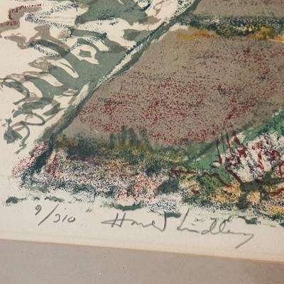 Harald Lindberg Pencil Signed/Numbered Framed Art (H-RG)