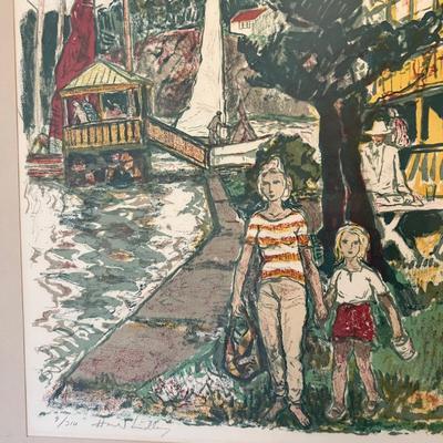 Harald Lindberg Pencil Signed/Numbered Framed Art (H-RG)