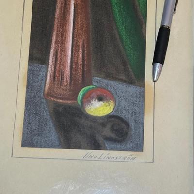 Uno Lindstrom Still Life Art - Pencil Signed (H-RG)