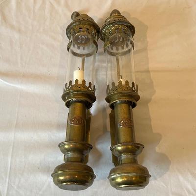 GNR Brass Railway Train Wall Lights/Sconces (GB-RG)
