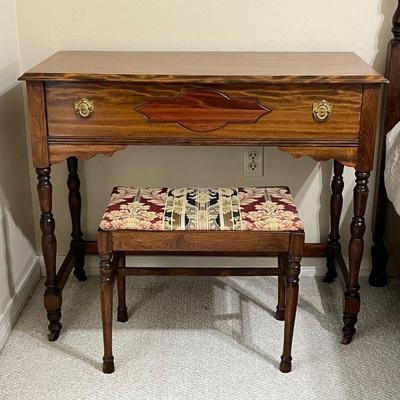 Vtg. Solid Wood Three (3) Full Size Piece Bedroom Set