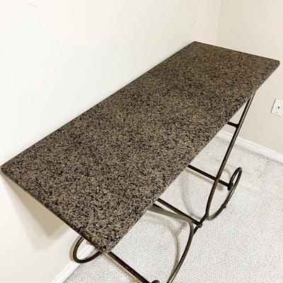 Granite Top Metal Table