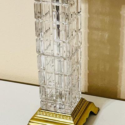 Pair (2) ~ 31” Crystal Style Table lamps ~*Read Details