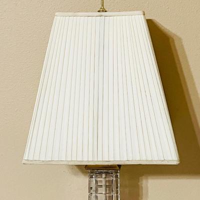 Pair (2) ~ 31” Crystal Style Table lamps ~*Read Details
