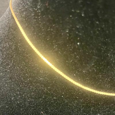 14K Gold Chain Choker Style Necklace