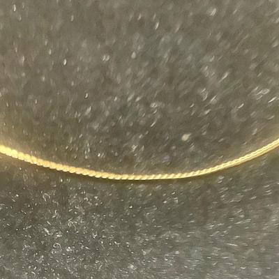 14K Gold Chain Choker Style Necklace