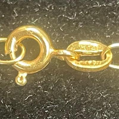 14K Gold Chain Choker Style Necklace
