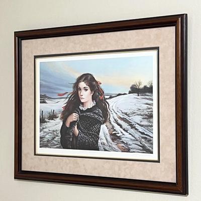 PATTY BANNISTER ~ “Scarlet Ribbons” ~ S/N Framed Print ~ *Read Details
