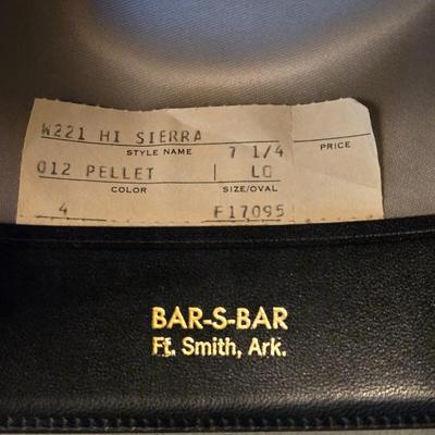 Bar-S- Bar Resistol XXX Beaver Cowboy Hat