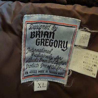 Men's Brown Vintage Brian Gregory Alaska Down Coat