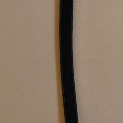 Men's Black Leather Brute Tan Belt