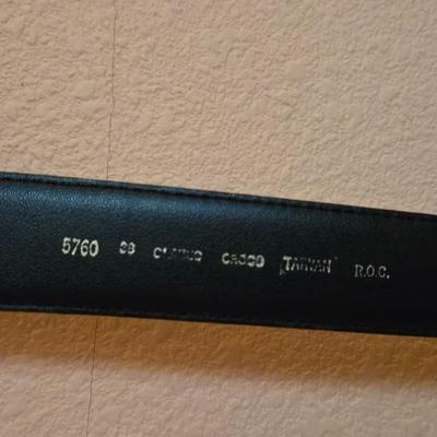 Men's Black Leather Belt