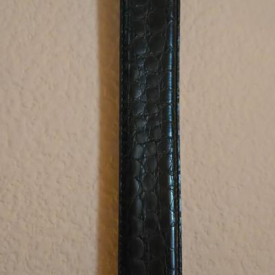 Men's Black Leather Belt