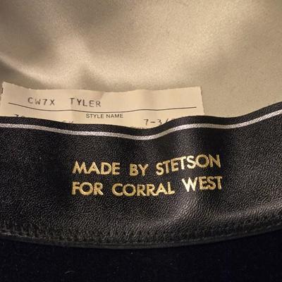 Black Stetson "Tyler" Hat Made for Coral West