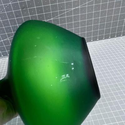 Hand Blown Satin Glass (Green) Decanter