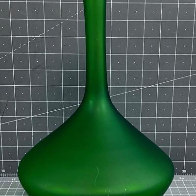 Hand Blown Satin Glass (Green) Decanter