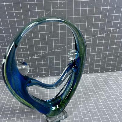 Abstract Colored Glass Art