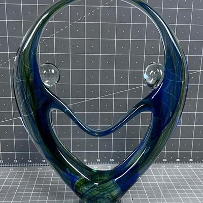 Abstract Colored Glass Art