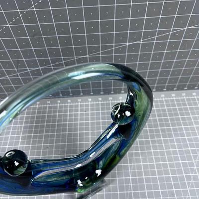 Abstract Colored Glass Art