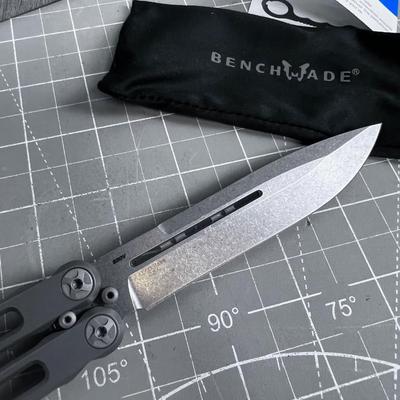 Benchmade 85 Billet Ti Bali-song 4.4 inch Butterfly Knife New