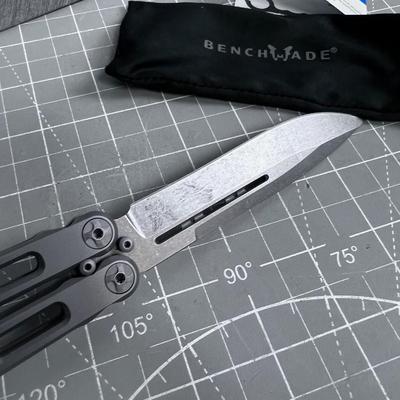 Benchmade 85 Billet Ti Bali-song 4.4 inch Butterfly Knife New