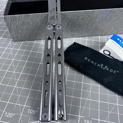 Benchmade 85 Billet Ti Bali-song 4.4 inch Butterfly Knife New