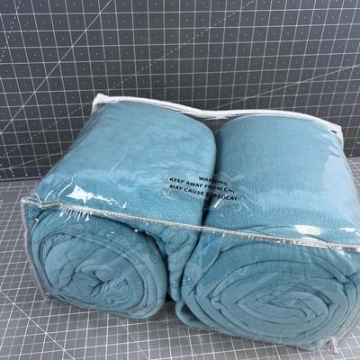 Mint Colored NEW Flannel Polar Fleece Sheets Queen NEW 