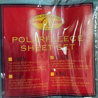 Mint Colored NEW Flannel Polar Fleece Sheets Queen NEW 