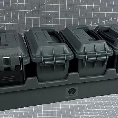 Vital Impact Ammo Cans with Tote Tray, NEW 